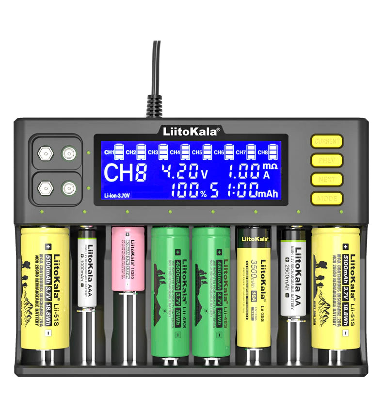 LiitoKala Lii-S8 Smart Universal Battery Charger 8 Slot