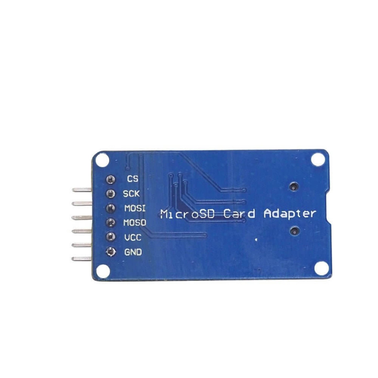 Micro SD Card Reader Module for Arduino, featuring SPI interface and pin layout for easy connection.