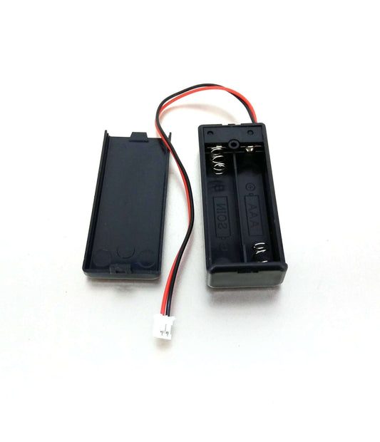 Microbit 2xAAA battery holder with JST connector and on/off switch for powering micro:bit projects.