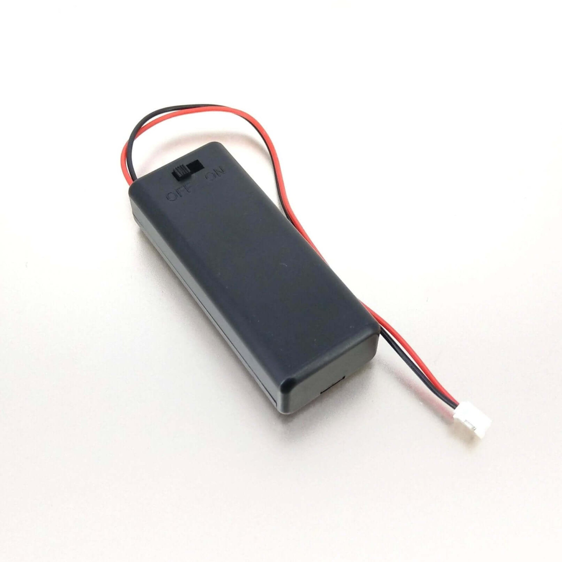Microbit AAAx2 battery holder with switch and JST connector for powering BBC micro:bit projects.