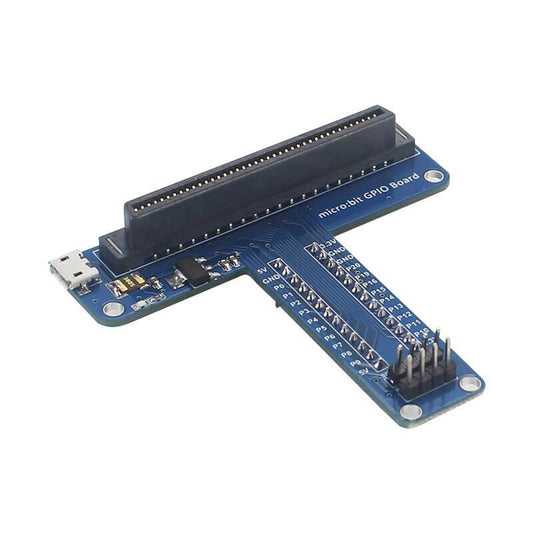 Micro:bit GPIO Expansion Board for programming, featuring dual 3.3V and 5V output for electronics education.