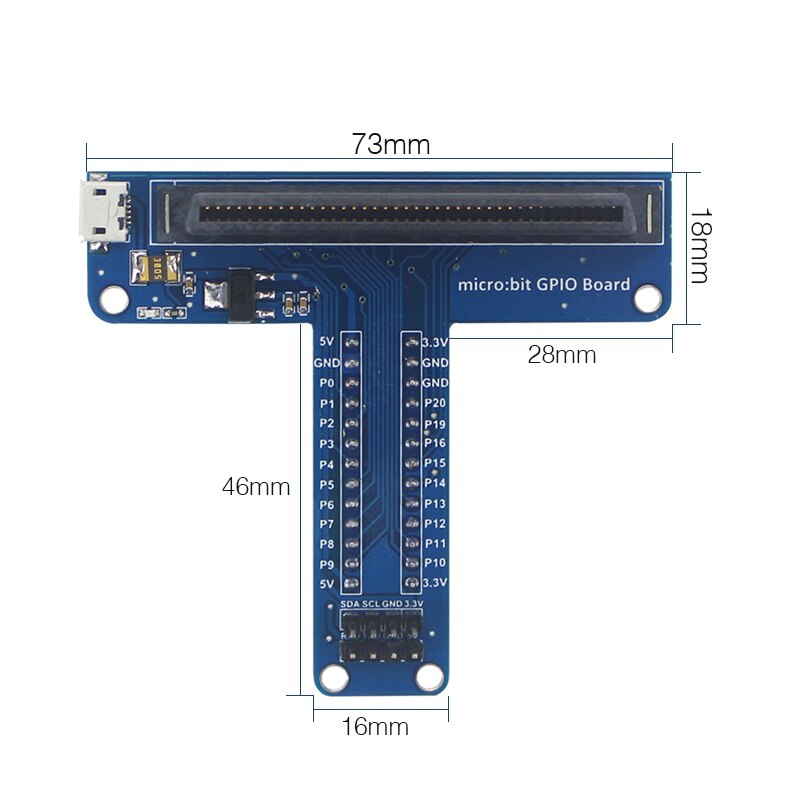Micro bit T型擴展板