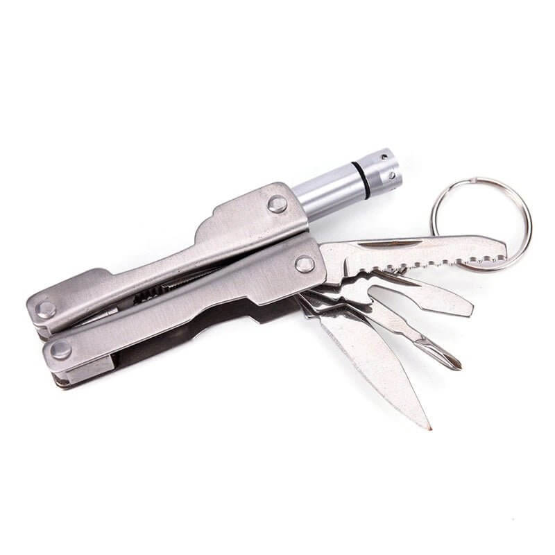 Multitool Keychain Plier Portable Multi - function Plier Tool with LED Light - Sun Cheong Computer Company Limited