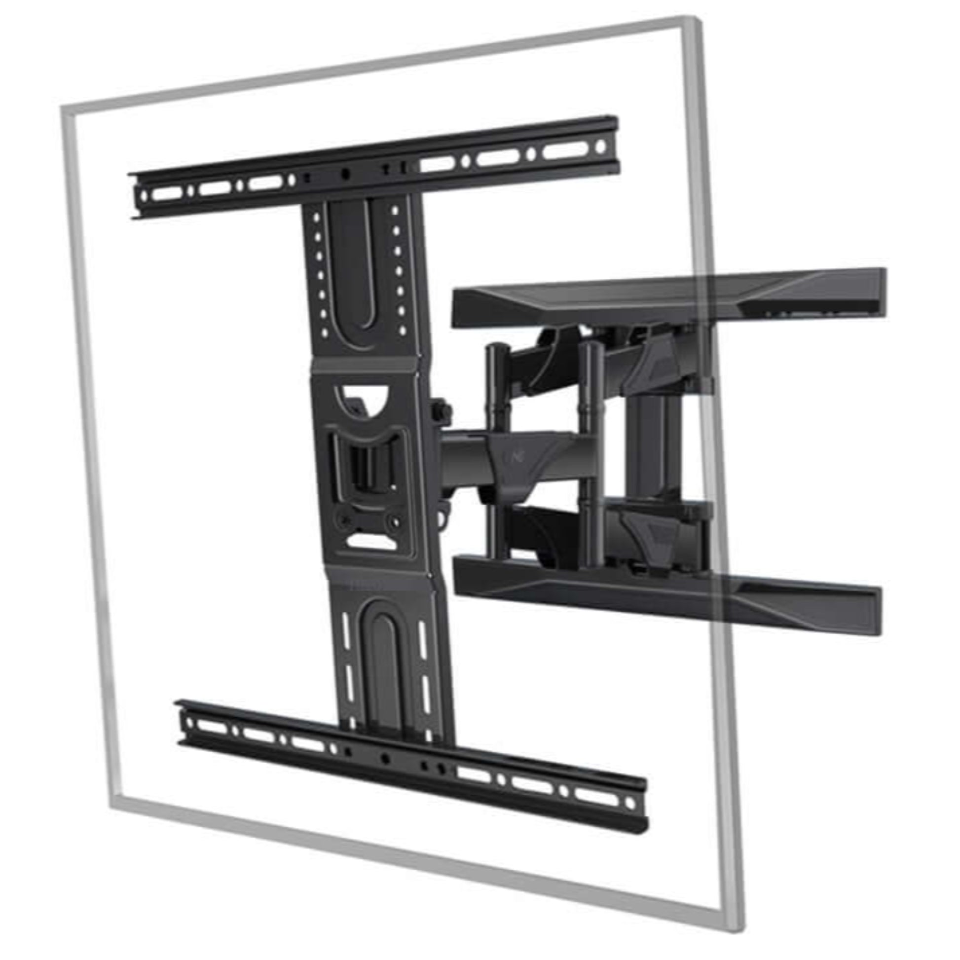 NB P6 Full Motion Cantilever TV Wall Mount for 45-75 Inch displays with adjustable arm for optimal viewing.