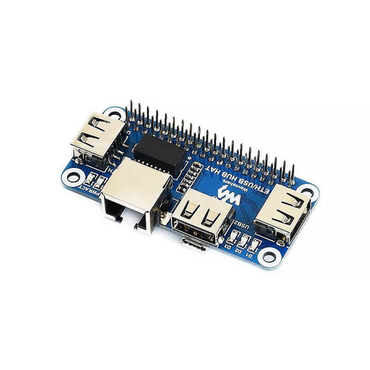 Raspberry Pi Zero W USB & Ethernet Hub HAT - 3 USB Ports, RJ45 - Sun Cheong Computer Company Limited