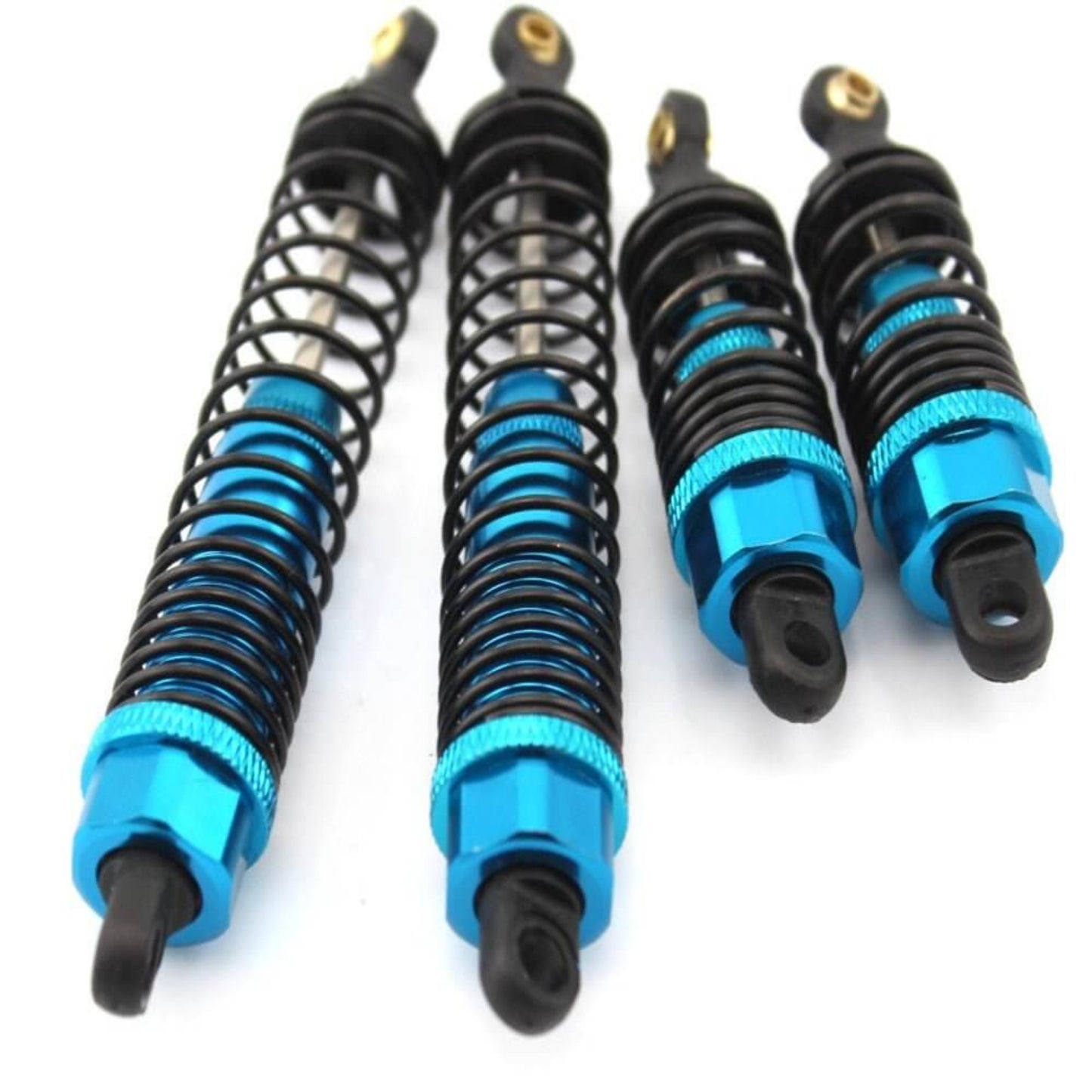 2PCS Aluminum RC Car Shock Dampers in Blue, 69mm and 109mm options for enhanced performance and stability.