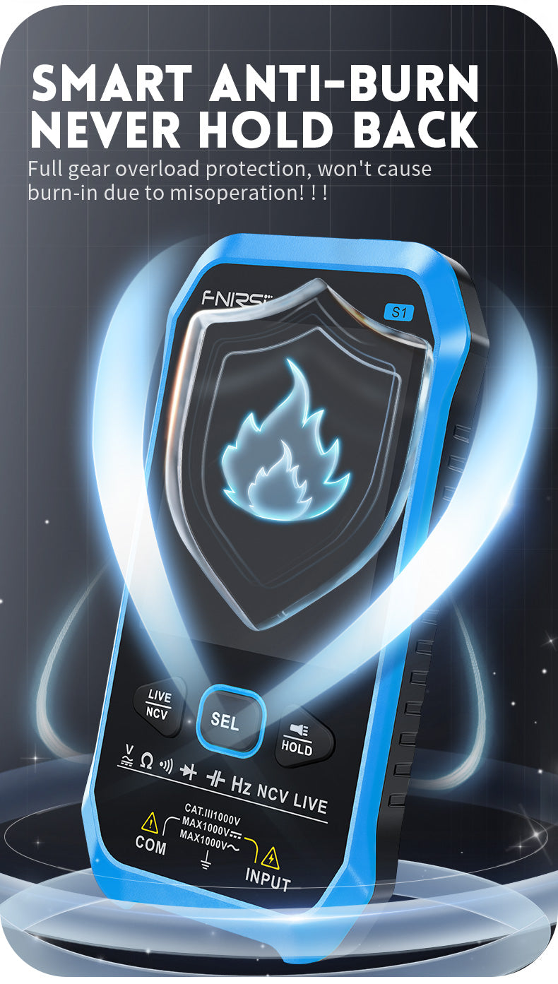 FNIRSI S1 Large Screen Digital Display Smart Multimeter