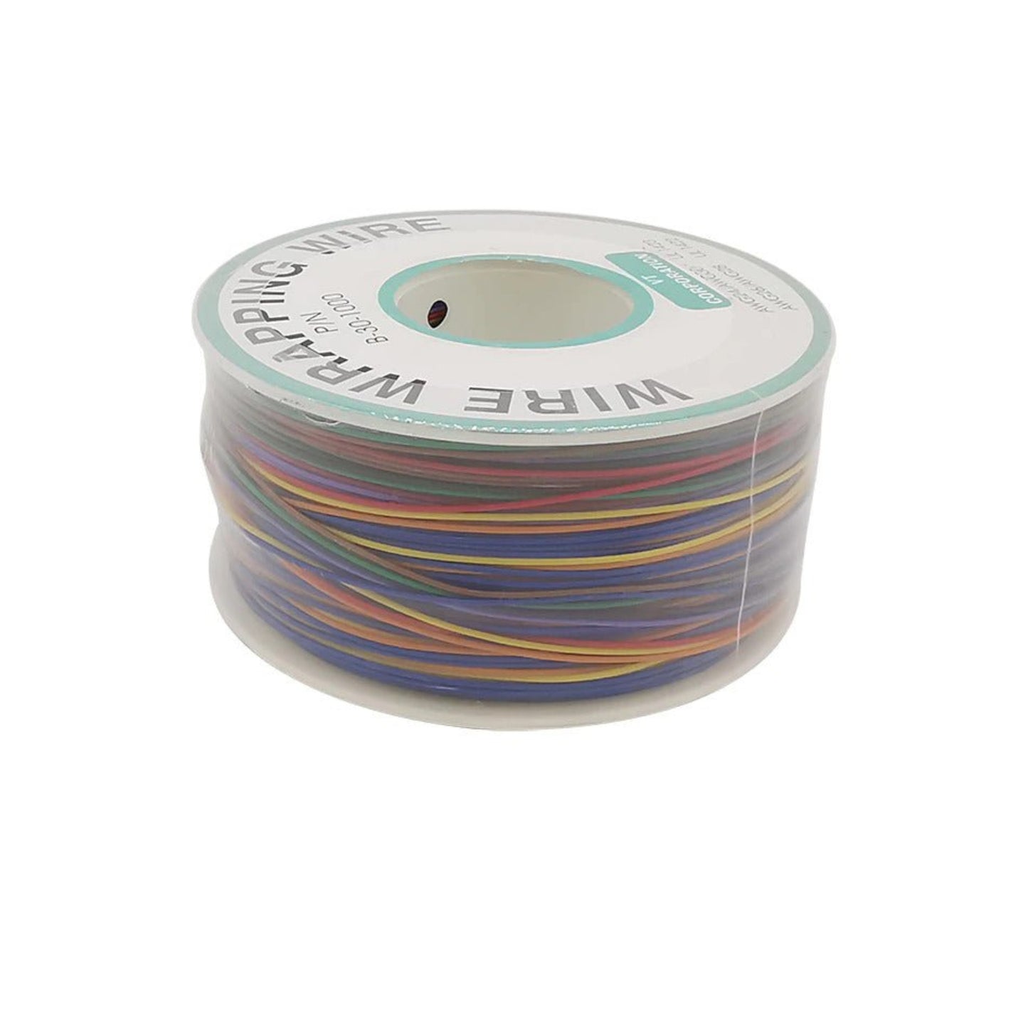 High temperature resistant wrapping wire roll in multi-color, 250M, suitable for soldering and PCB assembly.