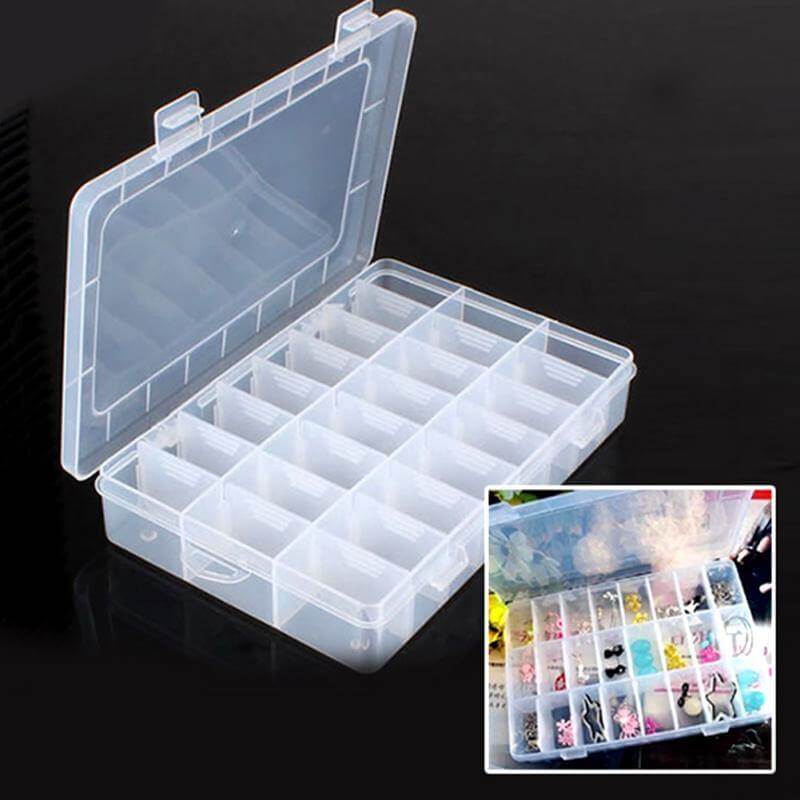 24 Compartment Adjustable Storage Box for Jewelry & Crafts - Sun Cheong Computer Company Limited