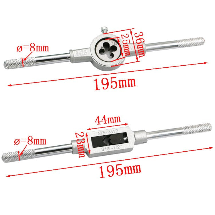 12Pcs Taps and Dies Set