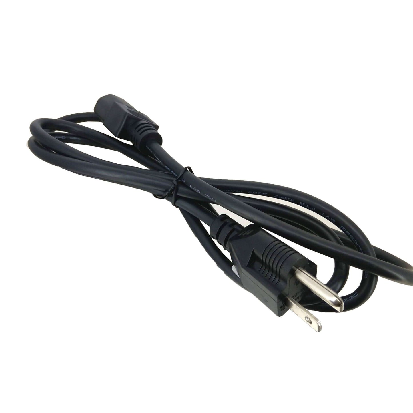 US plug IEC C13 power supply cord cable, 1.2m length, 18AWG. Ideal for laptops, monitors, printers, and more.