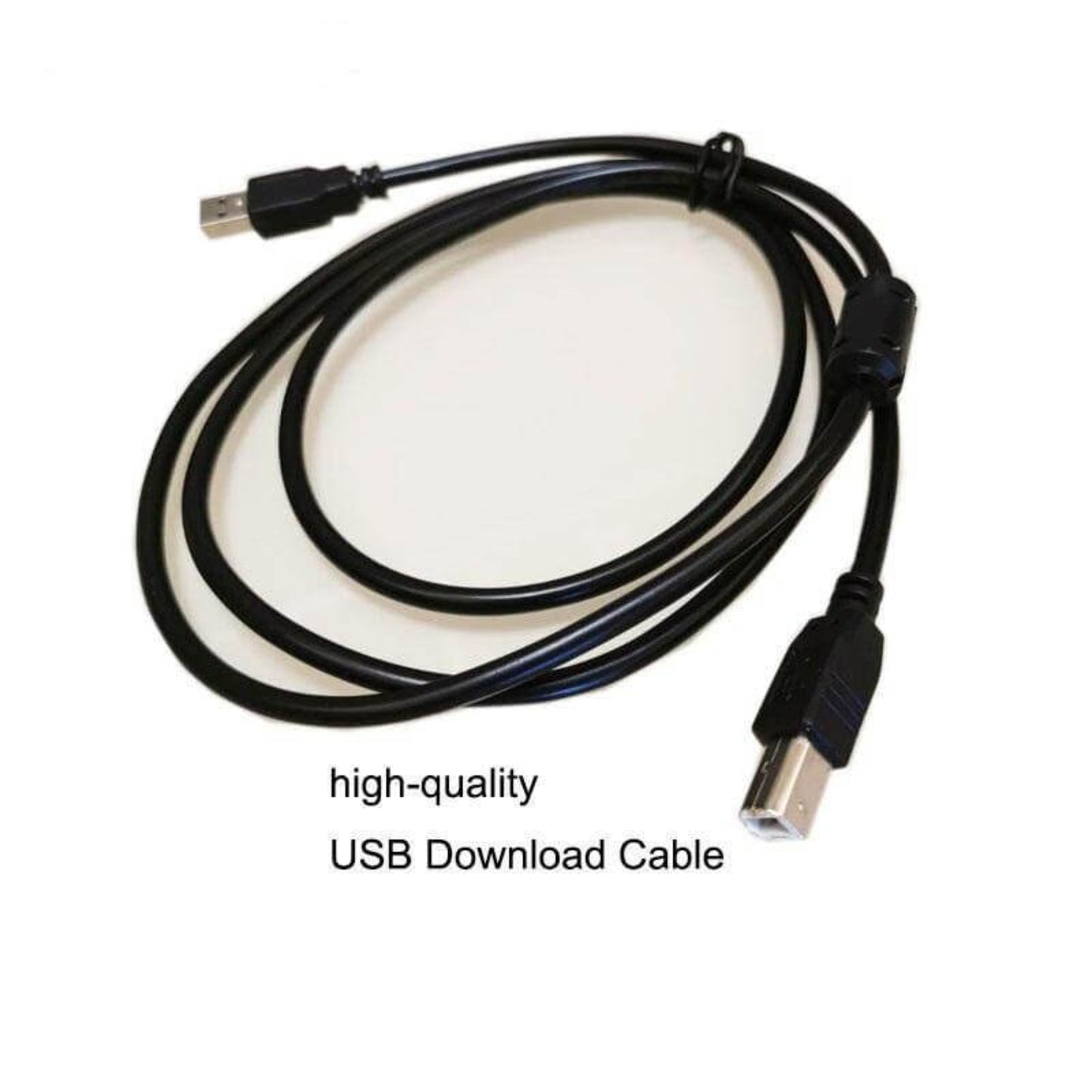 High-quality USB download cable for data transfer and device connection.
