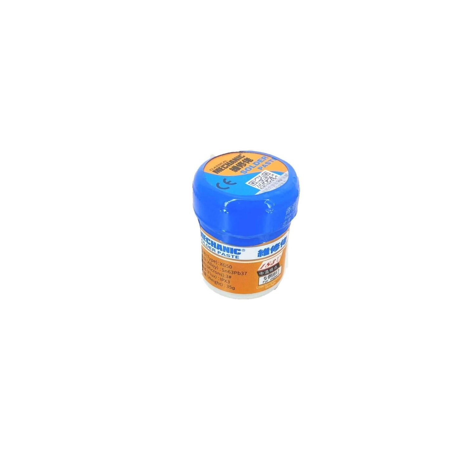 XG-50 Liquid Flux Solder Paste Sn63/Pb37 for BGA & SMT in a blue container (35g)