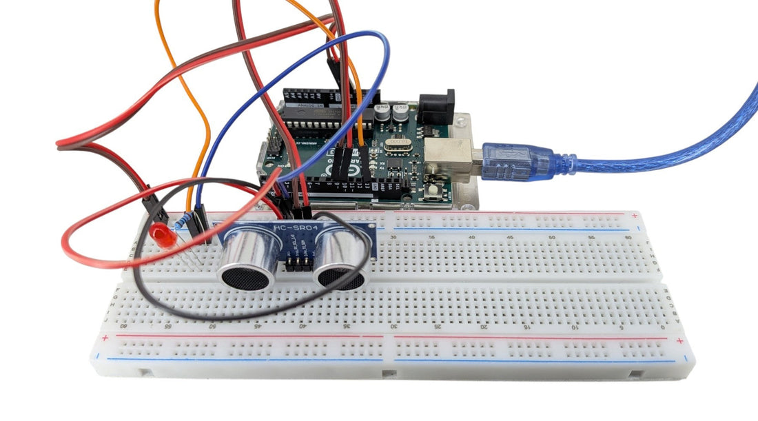 Arduino初學者，學習如何使用超聲波模組。