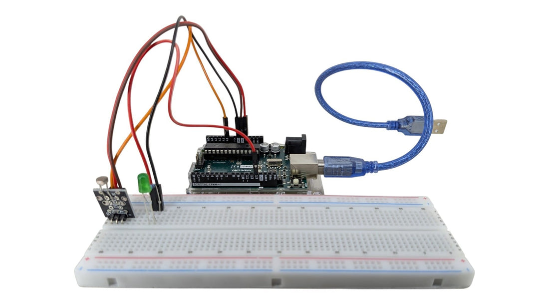 Arduino光敏電阻測試，適合家長及小朋友一齊創作。