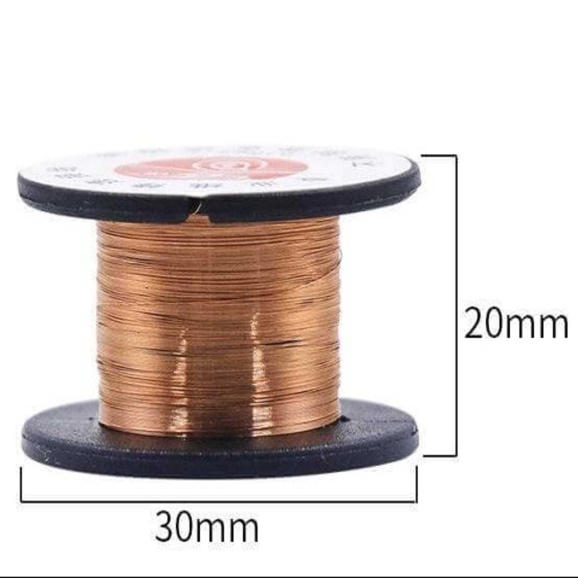 0.1mm copper soldering wire spool, 18 meters, used for mobile phone and motherboard repairs, heat-resistant and easy to use.