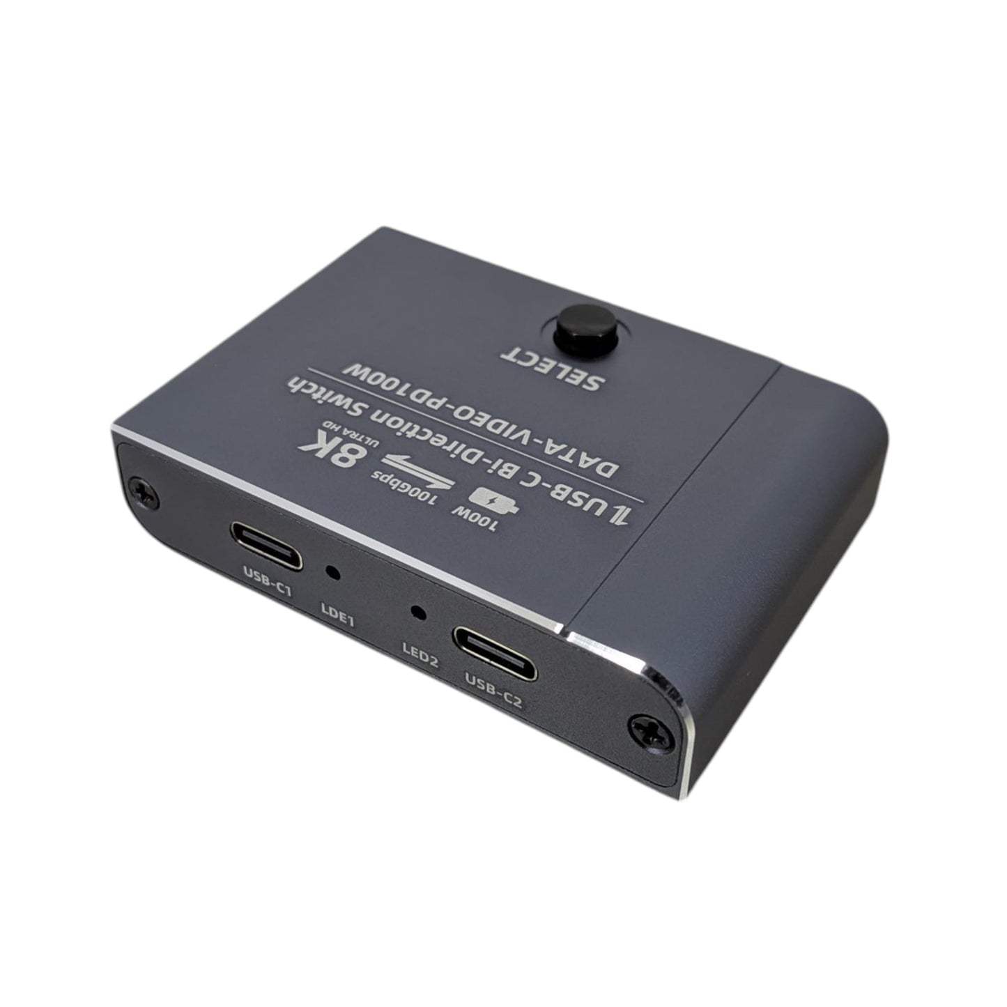 100W PD Type-C 分線器背面接口特寫，支援穩定連接多個熒幕。歡迎網上落單，到店取貨。