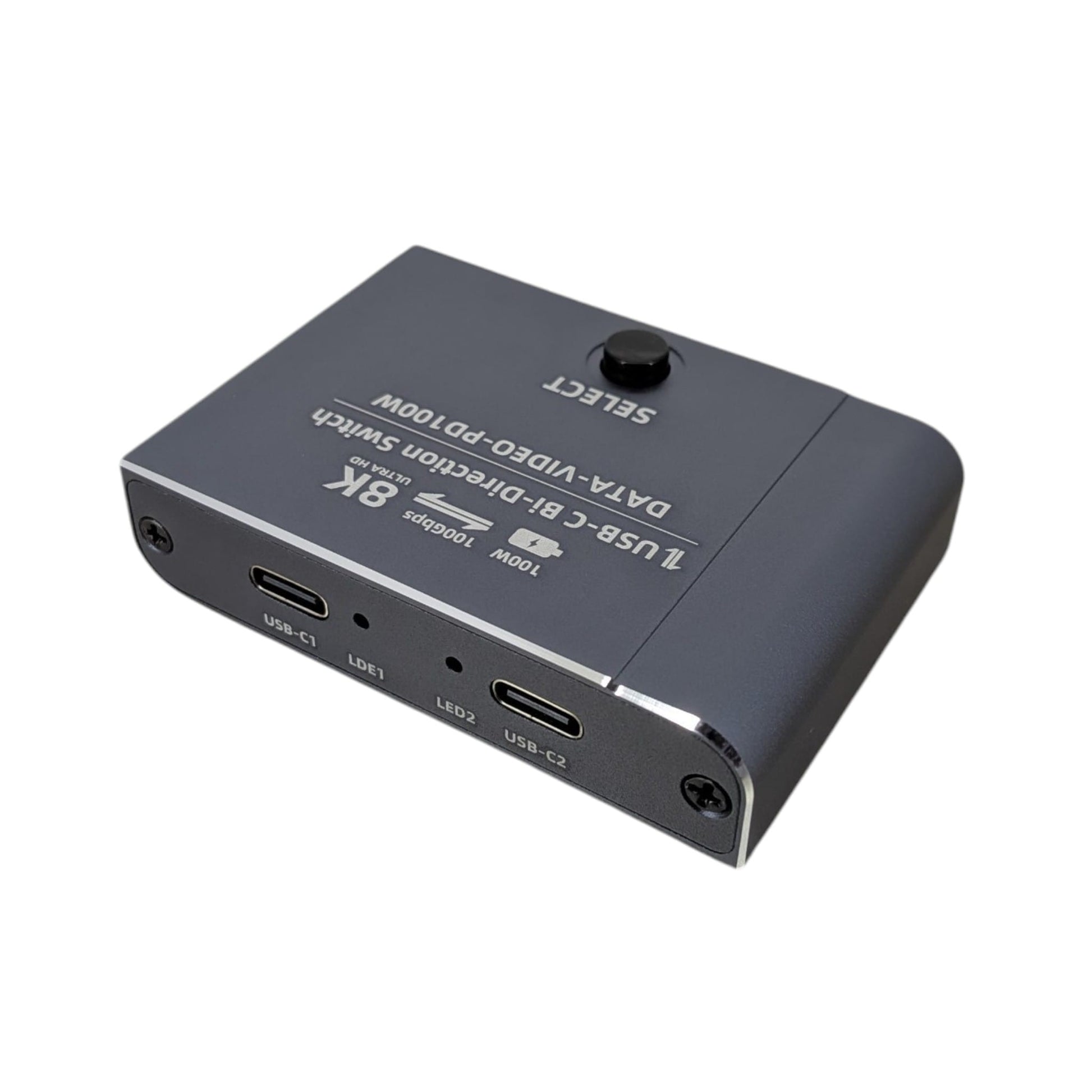 100W PD Type-C 分線器背面接口特寫，支援穩定連接多個熒幕。歡迎網上落單，到店取貨。