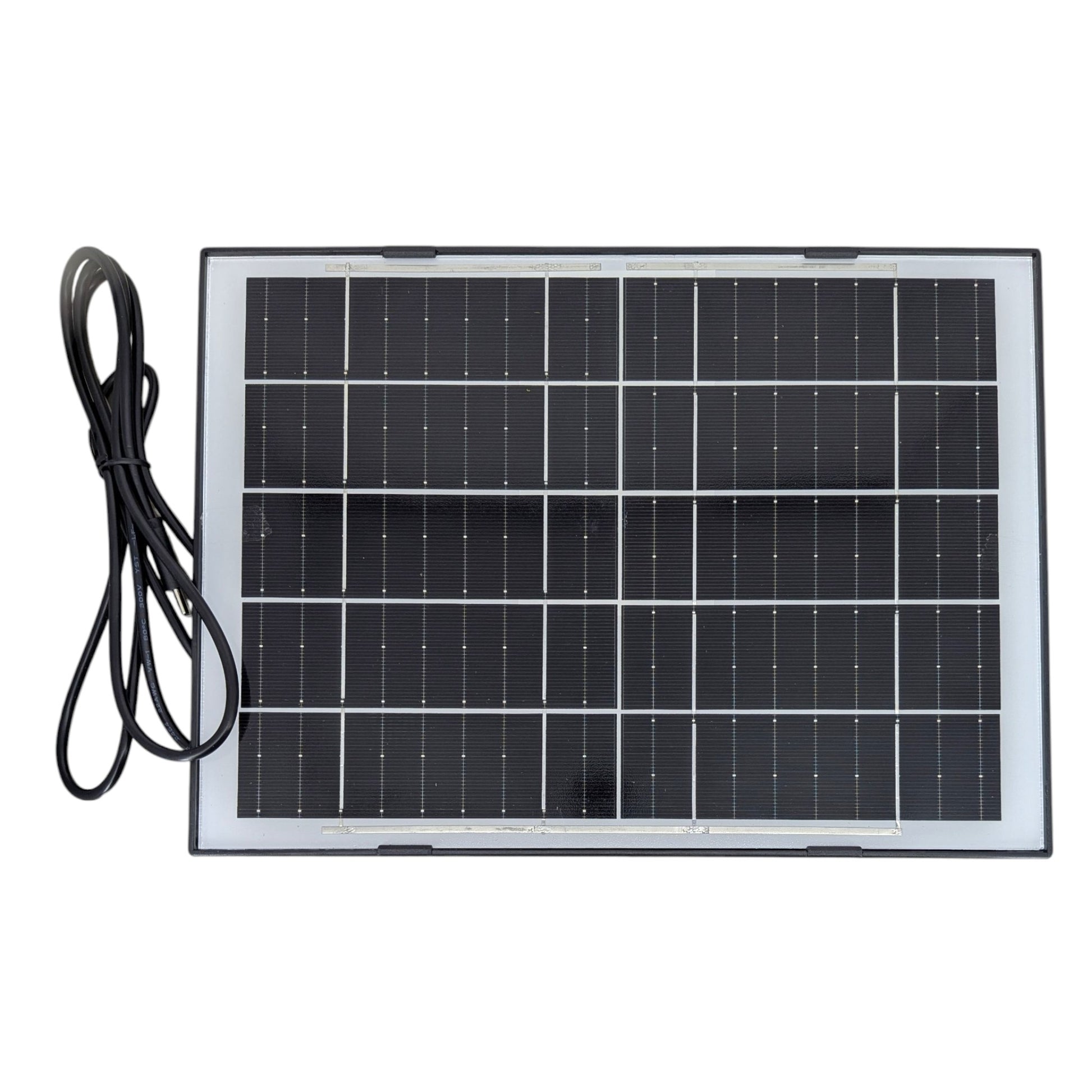 10W 5V Type-C 太陽能充電板正面，展示高效能面板及堅固的黑色邊框，適合香港戶外環境。