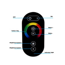 Load image into Gallery viewer, 12/24V RGB Dimmer RF LED Flex Controller and Touch Remote
