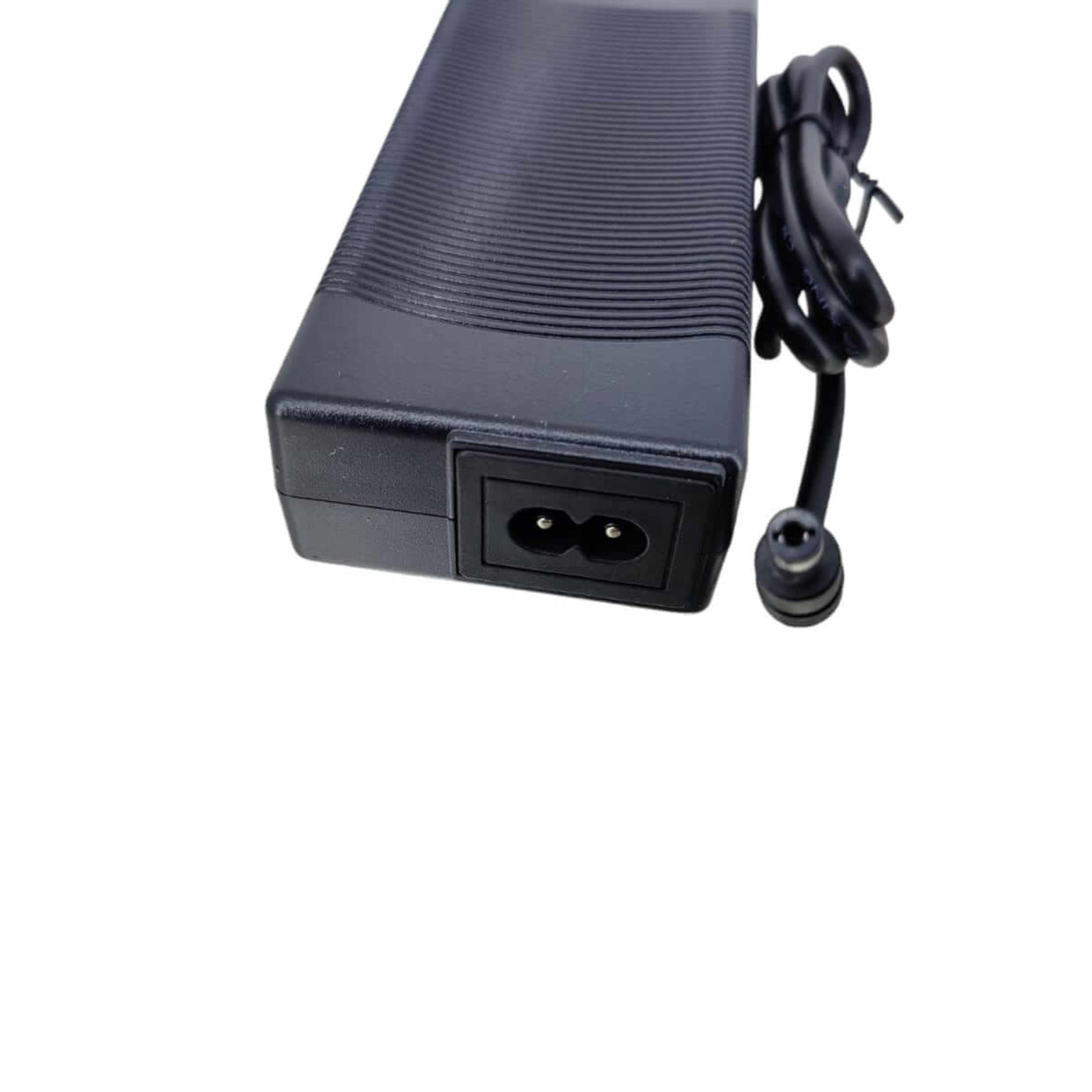 12.6V 5A smart lithium-ion battery charger for 3-series 18650 packs, featuring durable design and power connector.