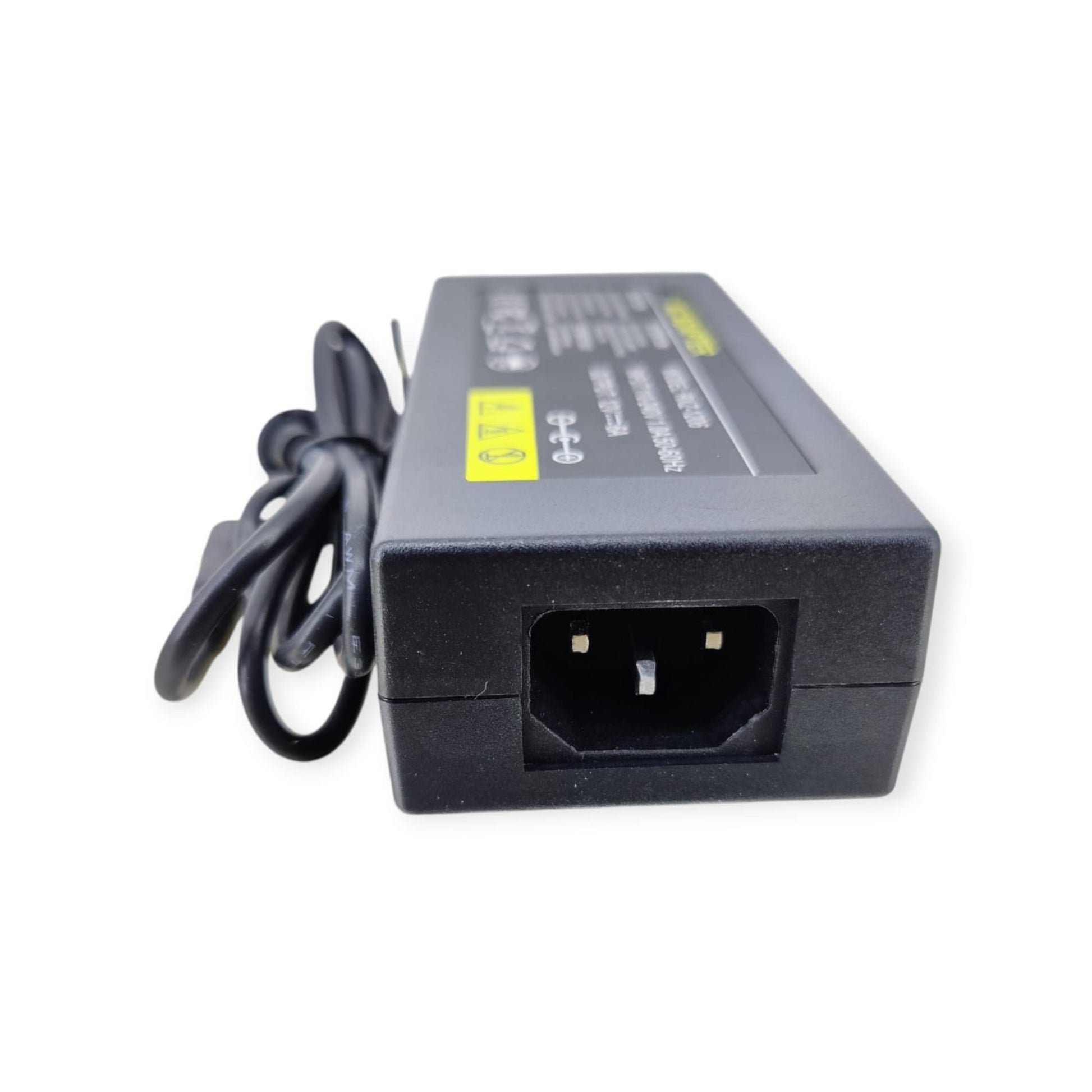 Front view of the 12V 6A AC/DC power adapter, showing the C14 power inlet.