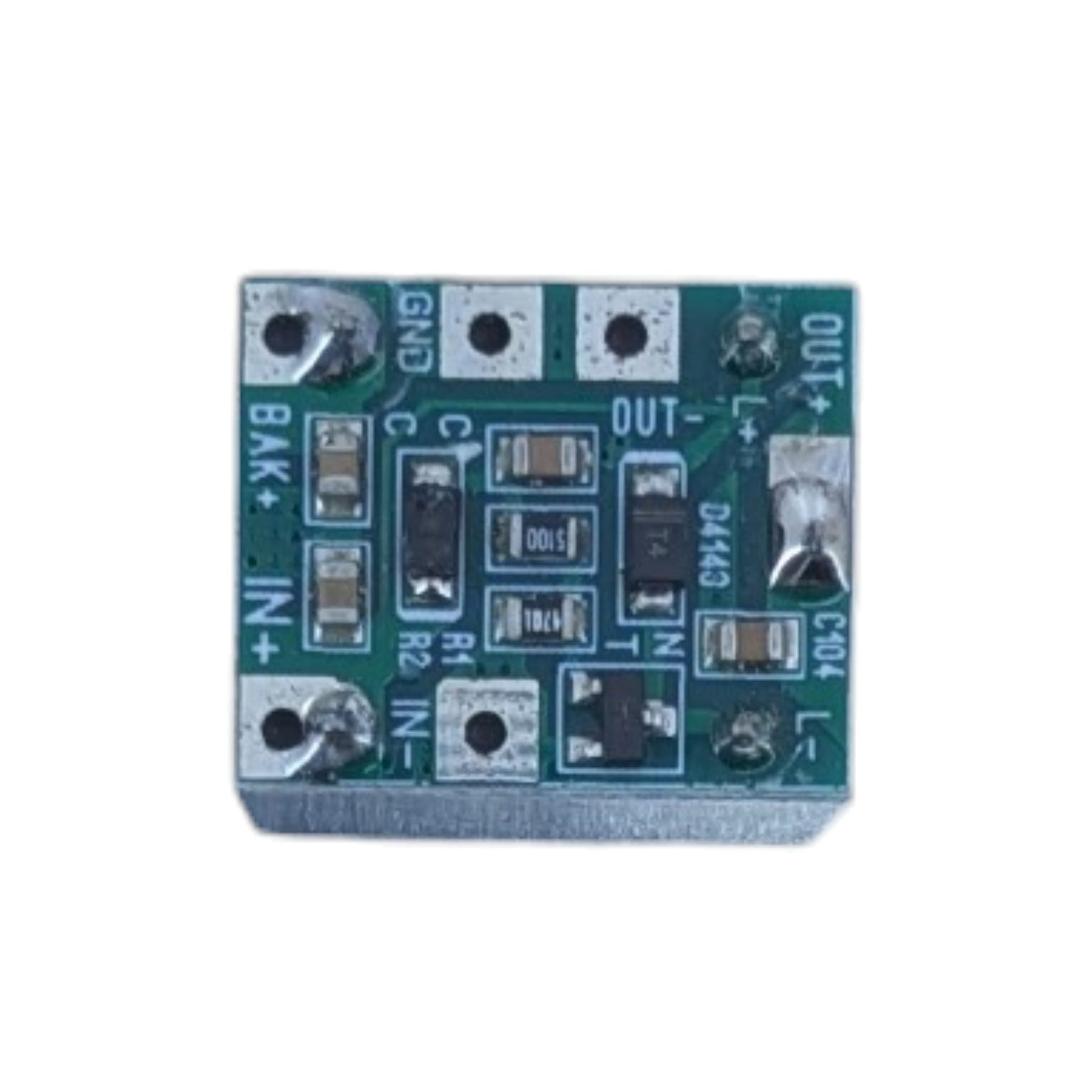 12V 電池備用切換器底部 PCB 視圖，焊點清晰，適合香港 DIY 創客使用。