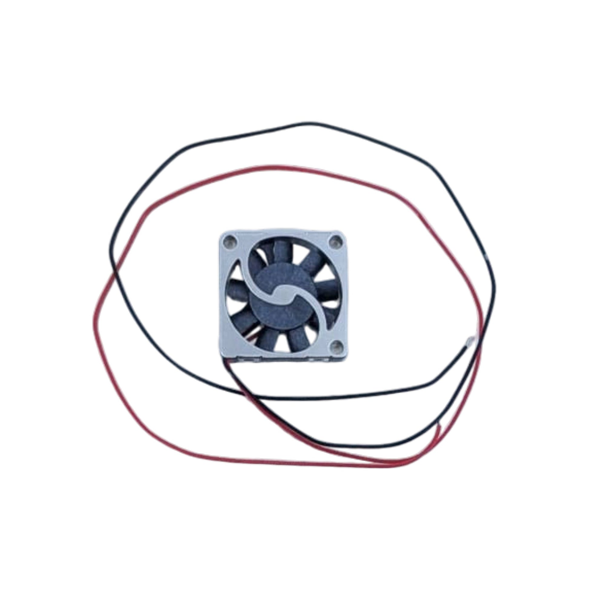 18x18x4mm 5V 直流微型散熱風扇頂部視圖，展示其極致細小的扇葉及外框，適合香港 DIY 創客。
