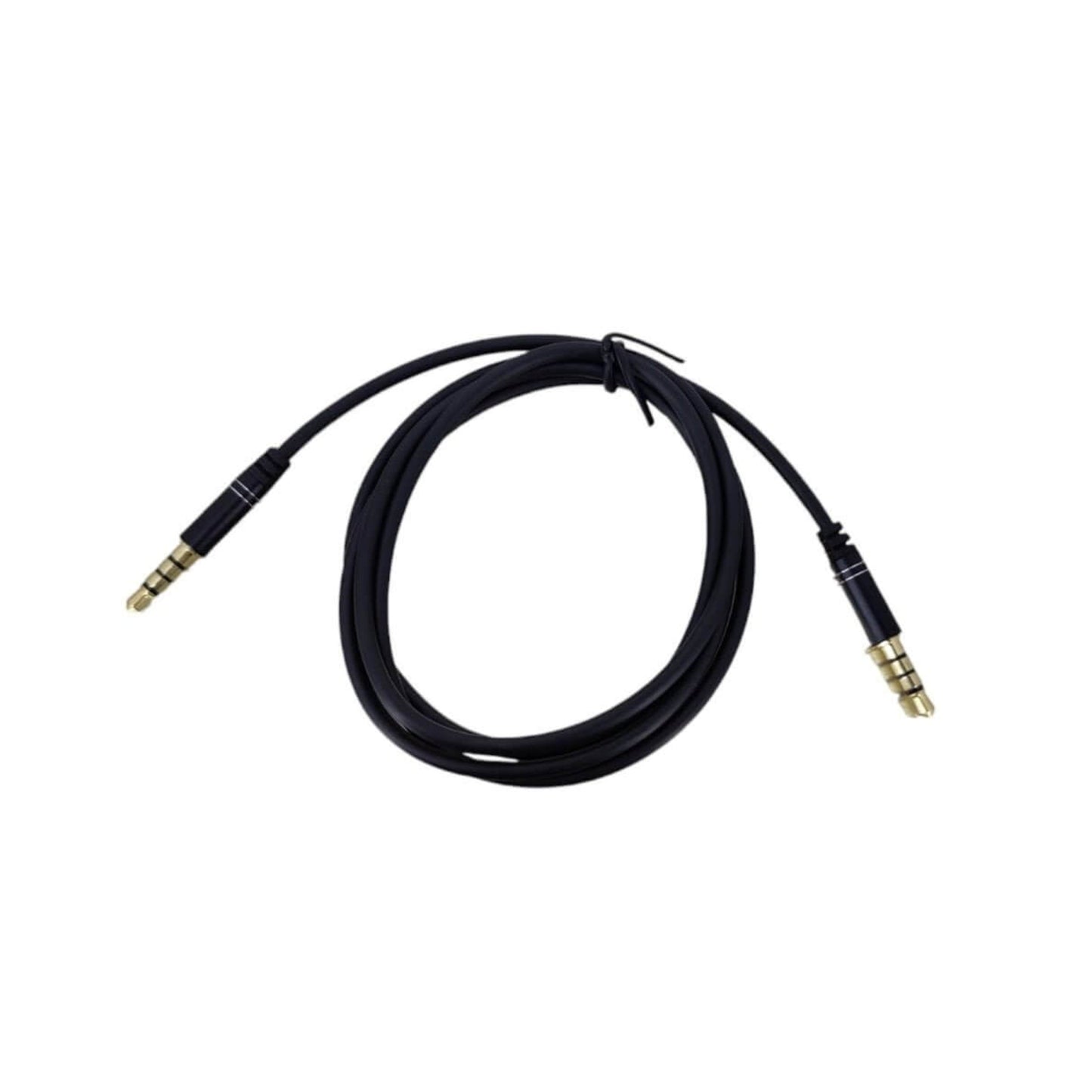 1M 3.5mm 4-pole male to male stereo audio cable for headphones and phone