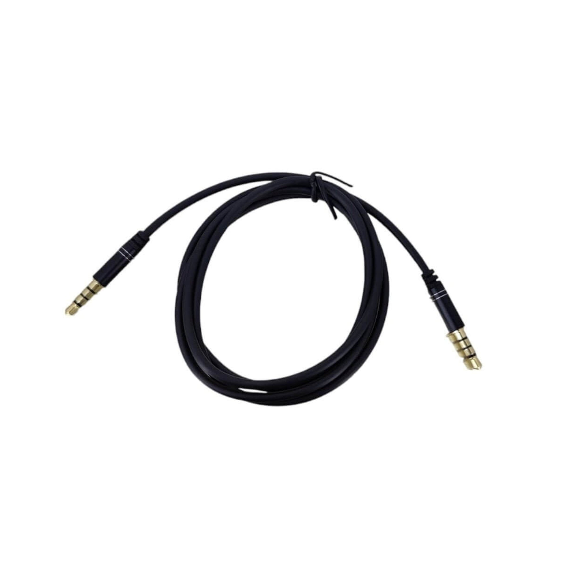 1M 3.5mm 4-pole male to male stereo audio cable for headphones and phone