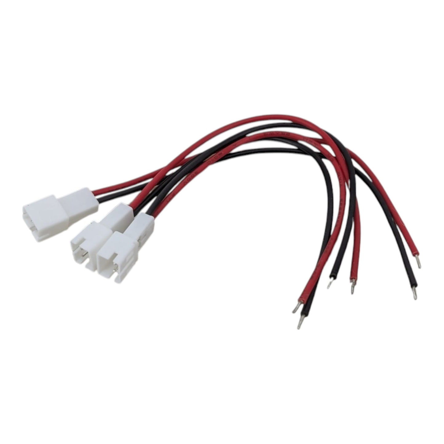 2.0mm 2-Pin 母頭端子連接線，帶紅黑電線，適合 DIY 電子零件及 Arduino 專案使用。