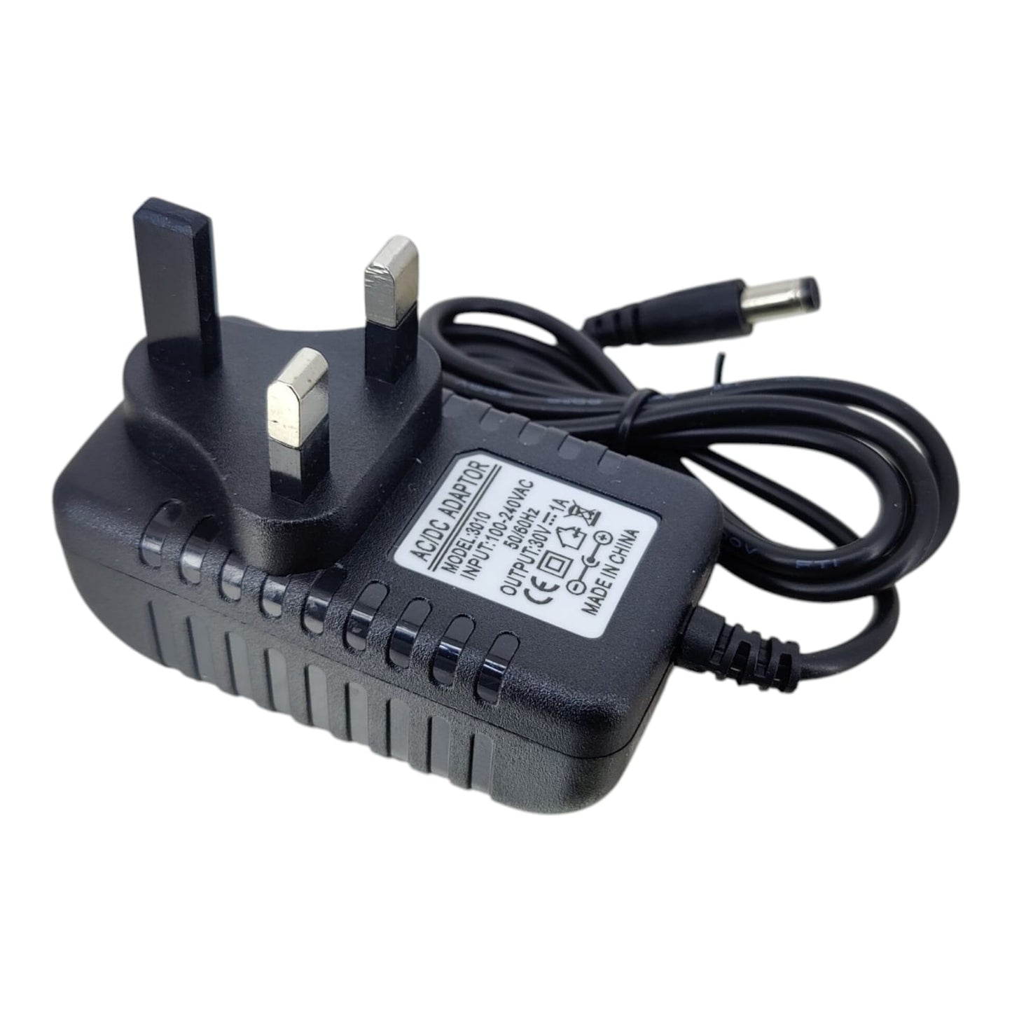 30V 1A Replacement Charger for Rechargeable Vacuum (UK Plug, 5.5mm)