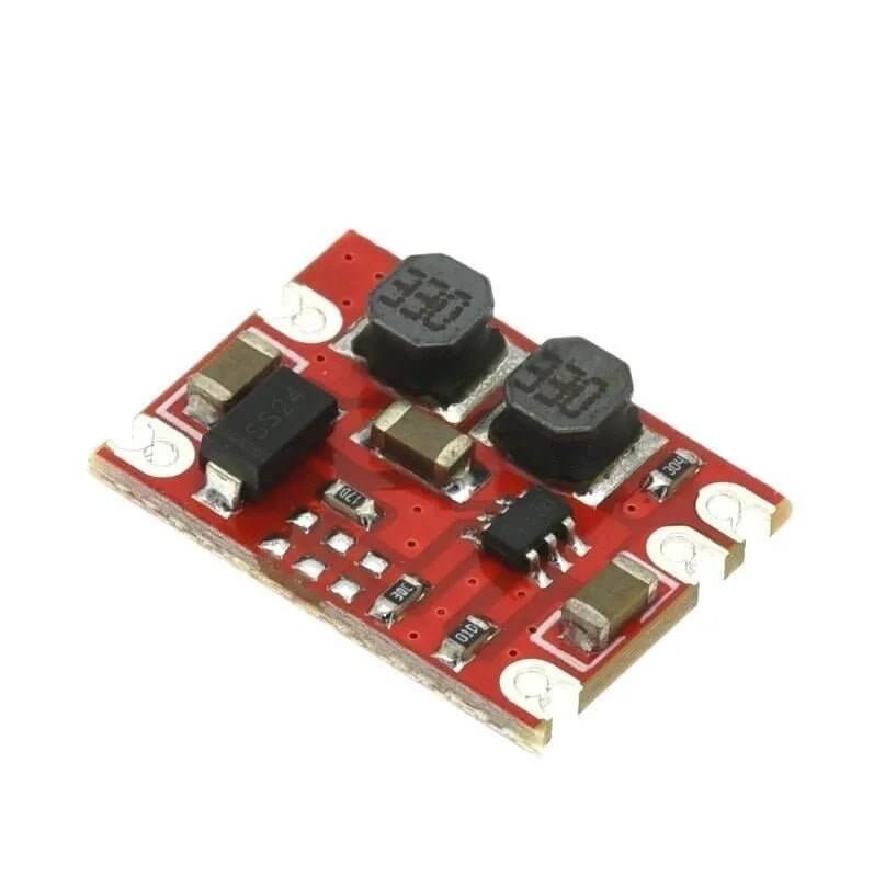 3.3V/5V step up down DC-DC power module with input range 3-15V for electronic DIY projects.