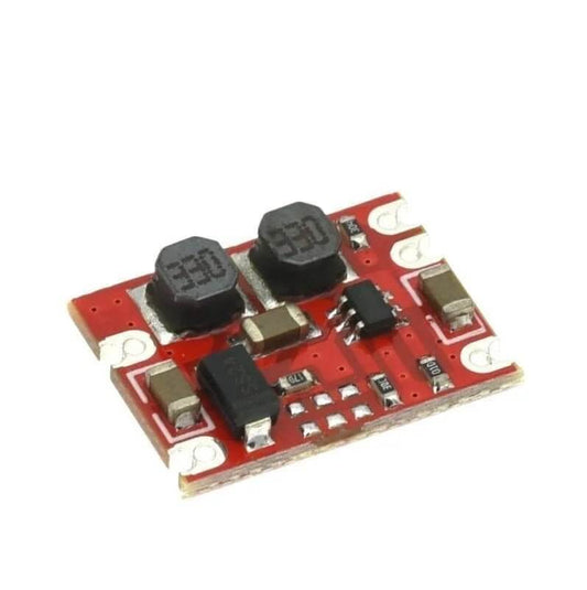 3.3V 5V DC-DC Buck Boost Power Module with input range 3-15V for electronic DIY projects.