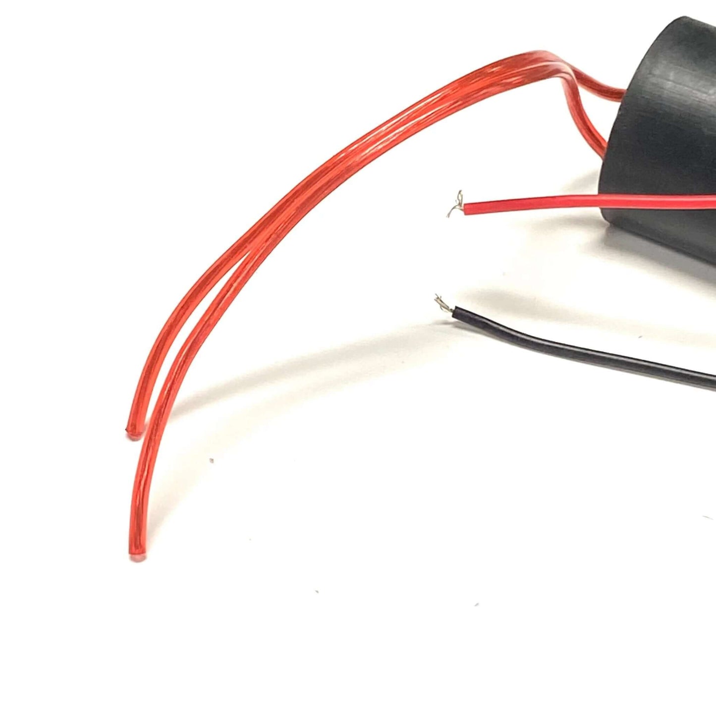 3-6V to 400KV high voltage generator module with red and black wires, designed for boosting voltage.
