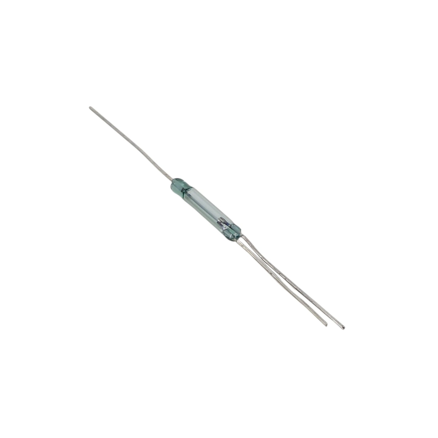 Close-up showing the normally open and normally closed pins of the 3-pin reed switch.
