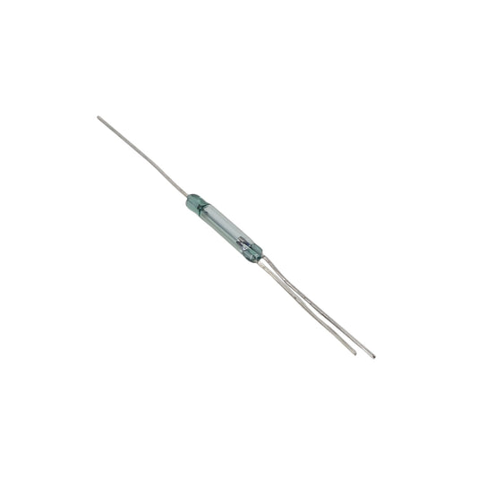 Close-up showing the normally open and normally closed pins of the 3-pin reed switch.