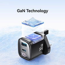 Load image into Gallery viewer, 30W USB Charger Digital Display Gan Fast Charger
