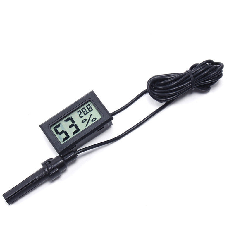LCD 數碼溫濕度計 | 1.5米外置探頭 (嵌入式面板)