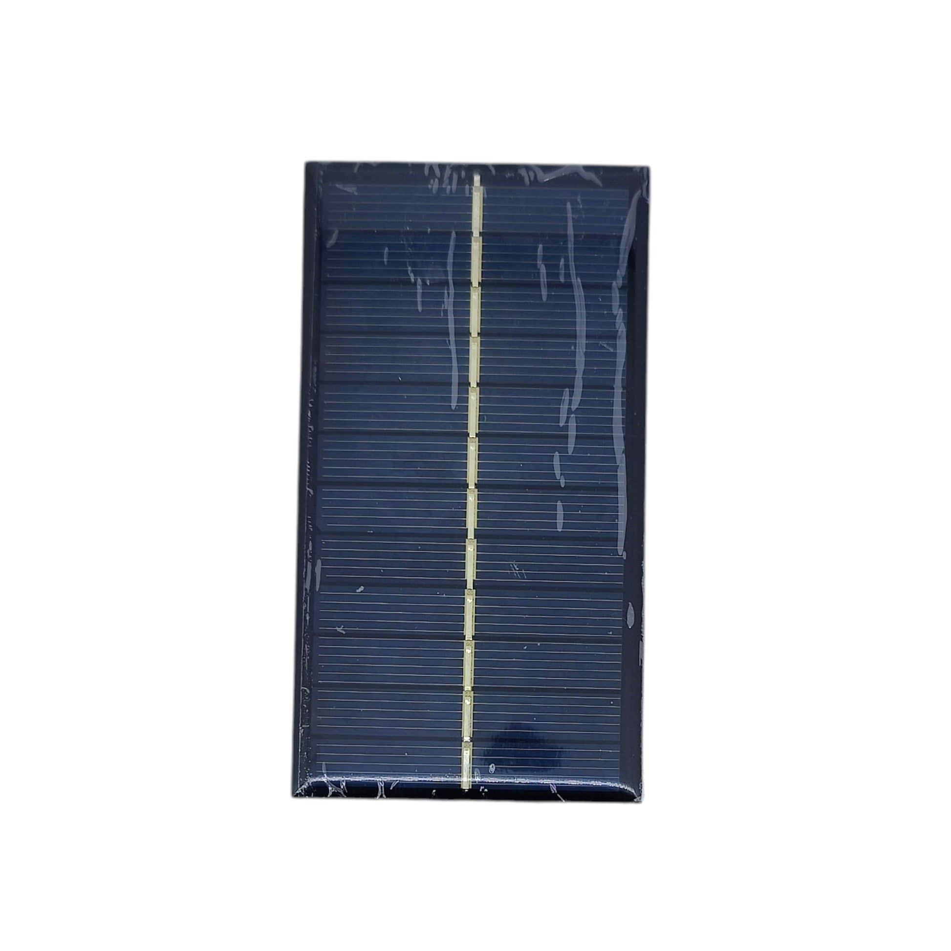 Front view of the 3V 1W mini solar panel showing photovoltaic cells