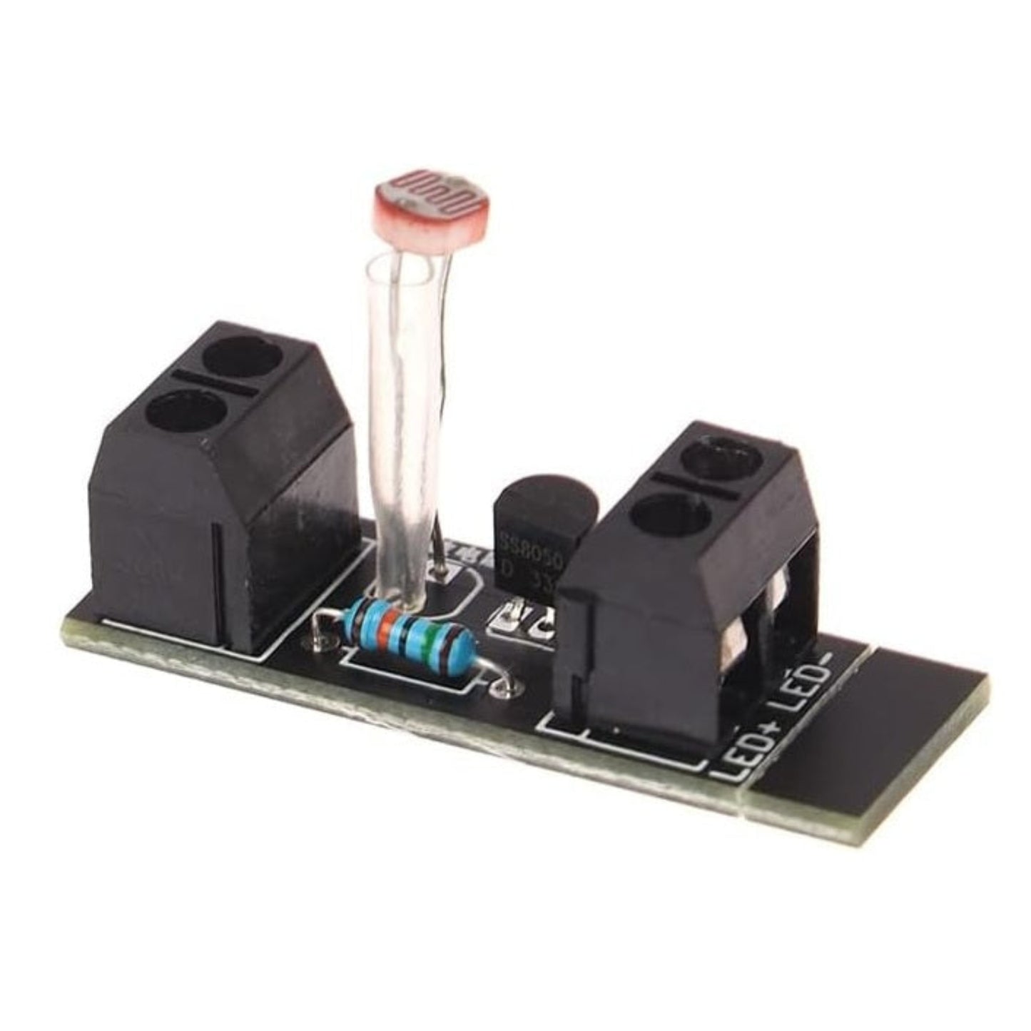 Close-up of the module front, highlighting the 3V and sensor.