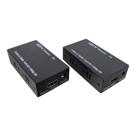 50m HDMI 延長器套裝 (TX/RX)，支援 1080p 解像度。新昌電腦提供深水埗門市技術支援及現貨購買。