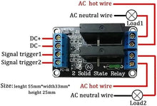 將圖片載入圖庫檢視器 5V 12V 24V 2路低電平固態繼電器
