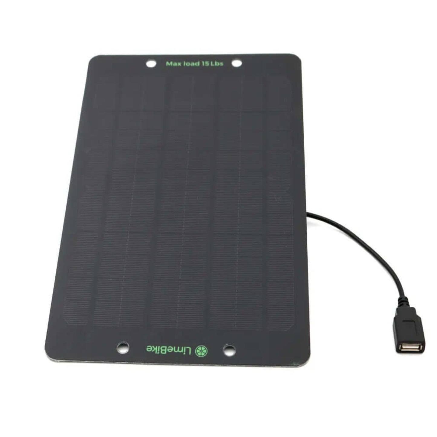 Front view of the 6W portable mini solar panel with durable PET frosted surface.