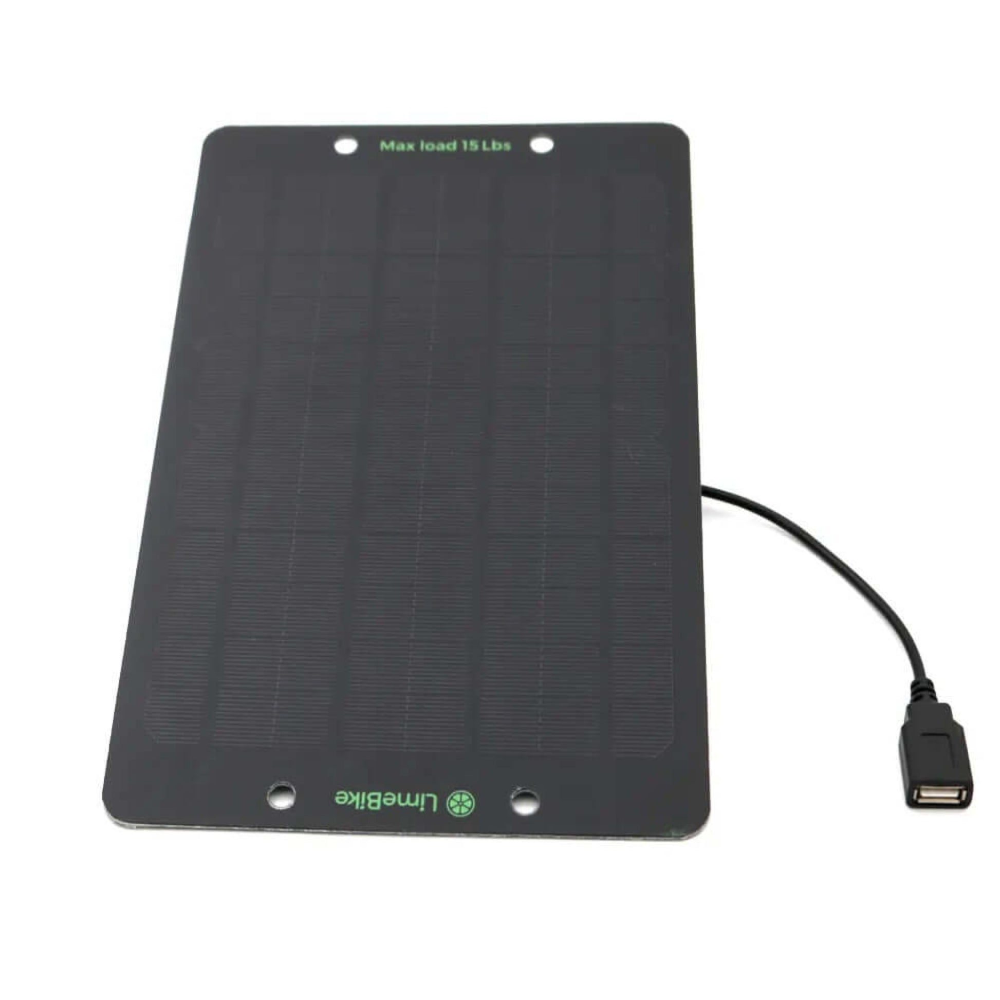 Front view of the 6W portable mini solar panel with durable PET frosted surface.