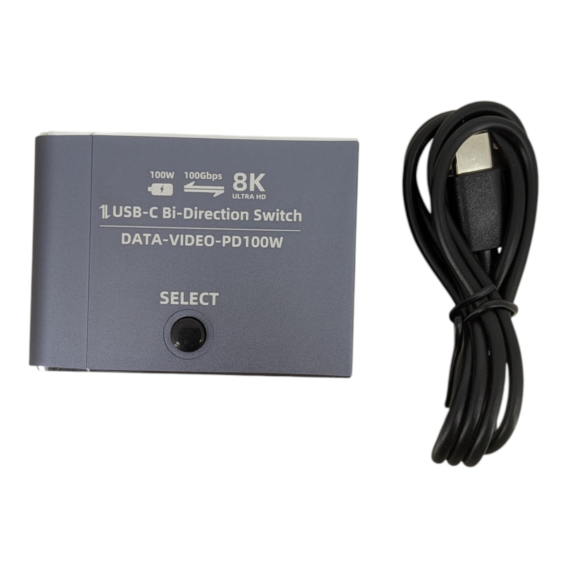 8K USB-C 切換器及隨附的高品質 Type-C 數據線。實體店提供 Trade-in 即場估價服務。