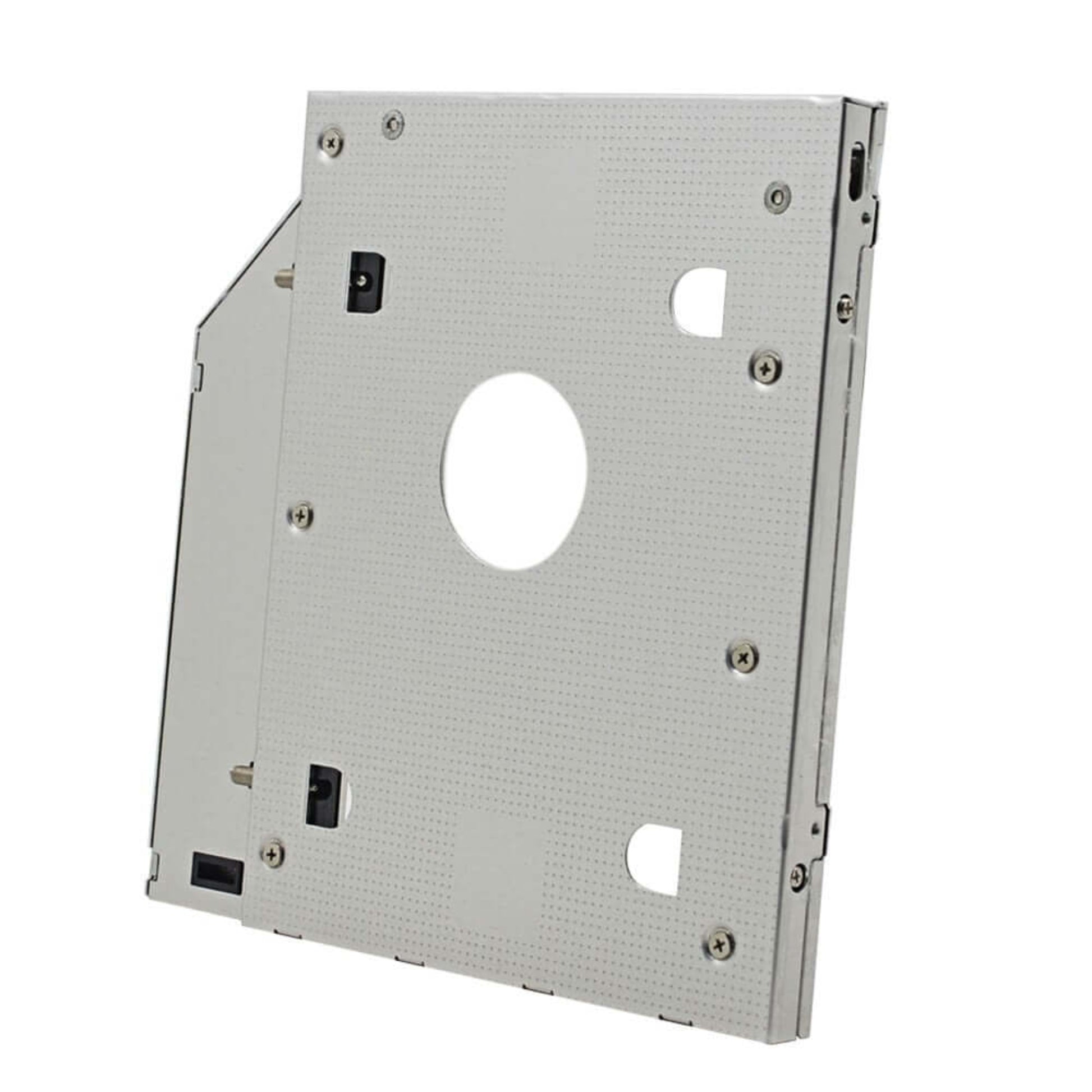 9.5mm SATA III 2.5" HDD/SSD caddy for laptops, designed for easy installation and enhanced storage capacity.