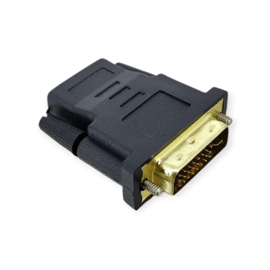 DVI 24+5 Male to HDMI Female adapter for clear 1080P video connectivity.