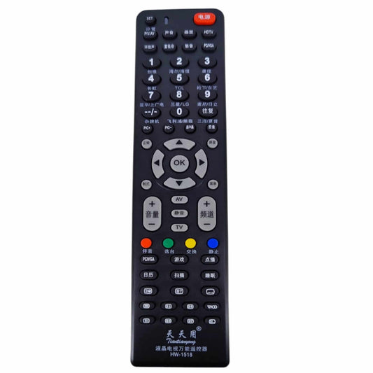 HW-1518 Universal TV Remote control with easy setup for TCL, Sony, and LG TVs.