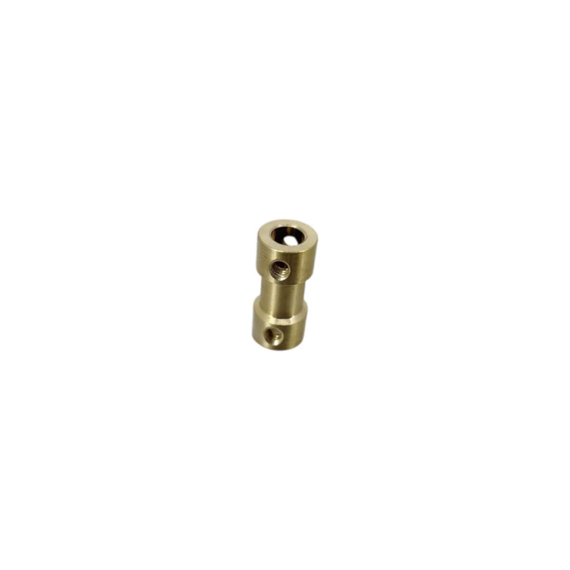 High-quality brass coupling with 5mm inner diameter for mechanical drive systems and easy installation.